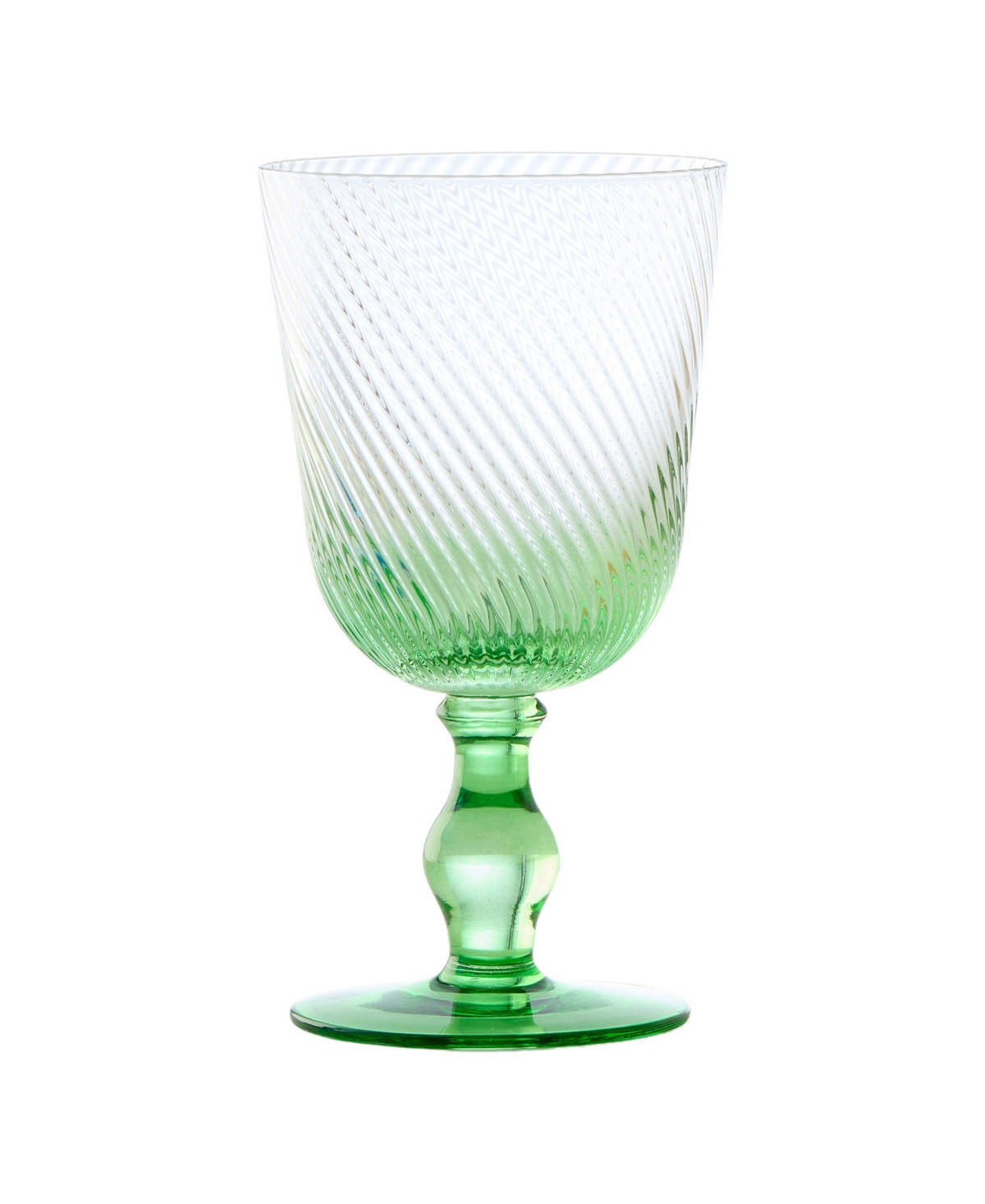 Anton Studio Designs Swirl Wine Glasses, Set Of 4 In Multicolor