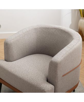 Streamdale Modern Two-Tone Upholstered Barrel Chair