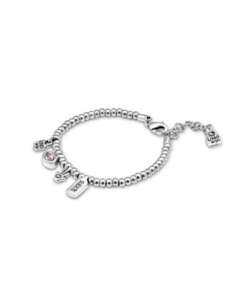 Sterling Silver Plated Metal Clad Oval Bracelet 