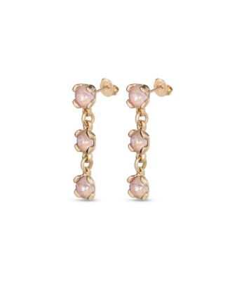 18k Gold Plated Metal Alloy Pendant Earrings