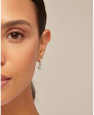 Metal Alloy Circular Stud Earrings