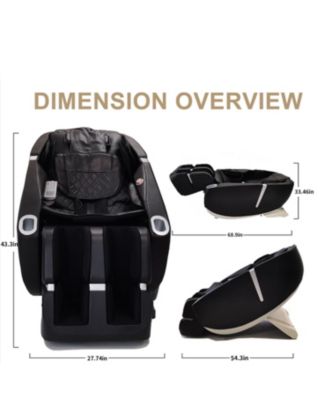 Zero-G Massage Chair with 4-Wheel Navigation