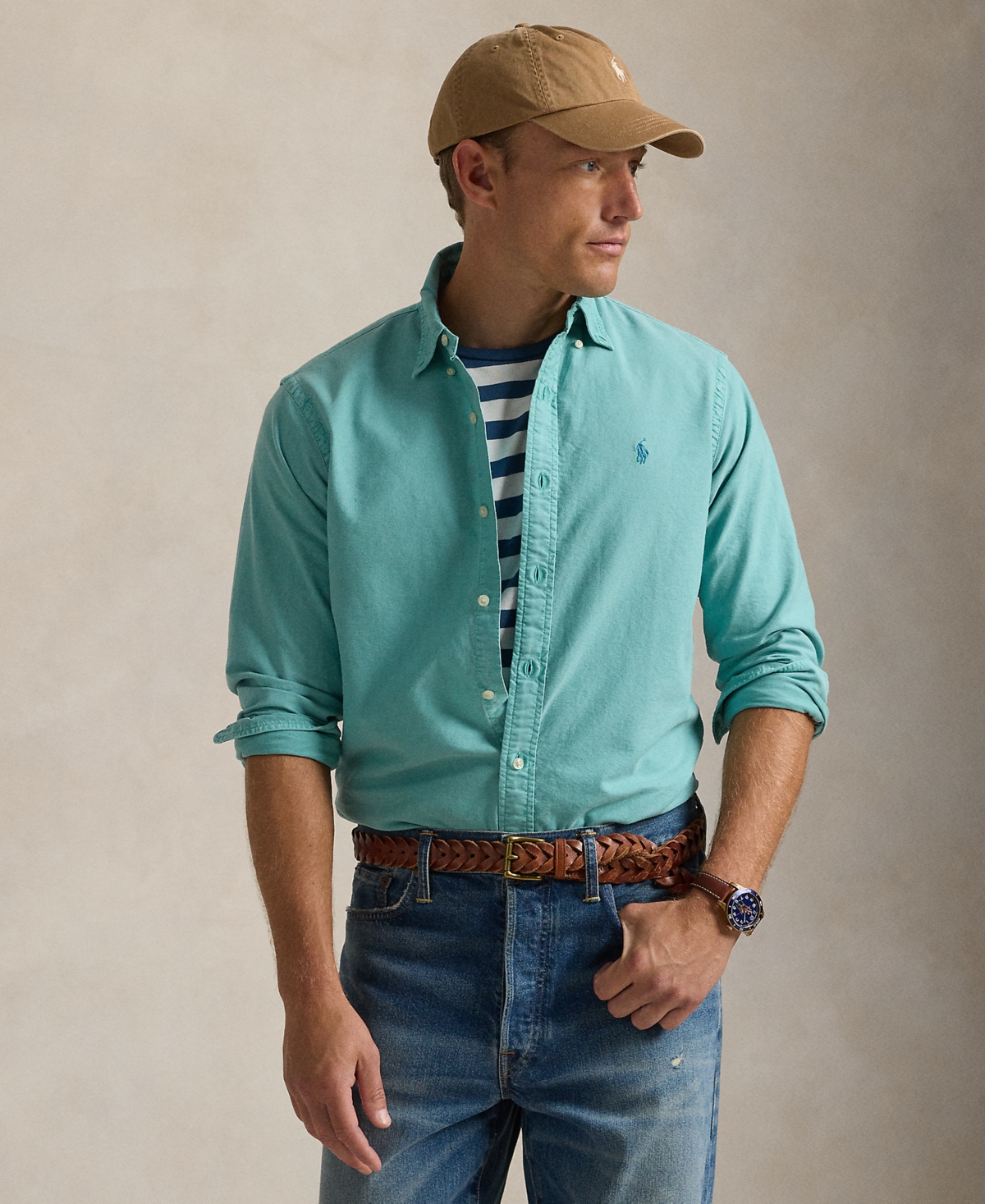 Polo Ralph Lauren Men's Garment-Dyed Oxford Shirt