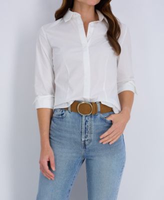 Women's Fully Adjustable Suede Slider Belt