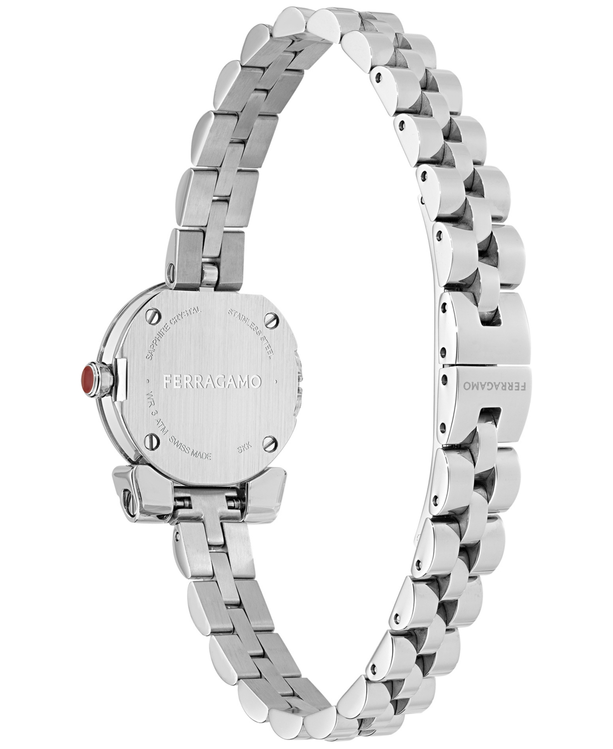 Ferragamo Women's Swiss Stainless Steel Bracelet Watch 23mm In Stainless