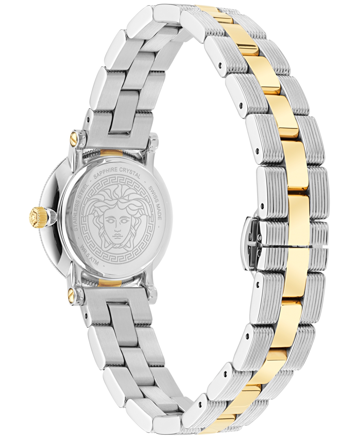 Versace Women's Swiss Greca Flourish Two-Tone Stainless Steel Bracelet Watch 28mm