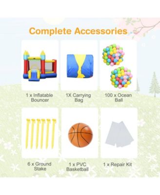 Inflatable Bounce Slide Jumping Castle Without Blower