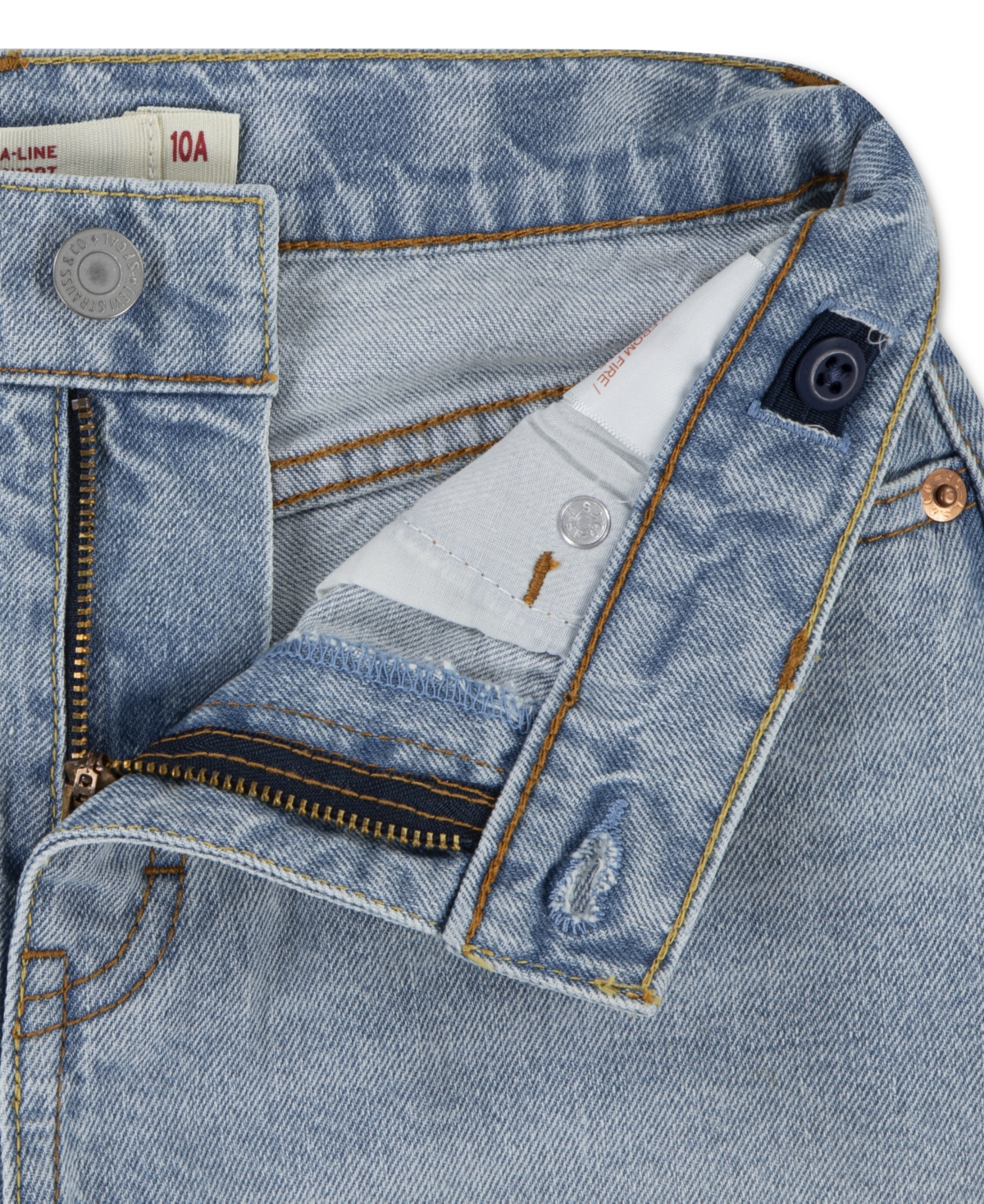LEVI'S LITTLE GIRLS A-LINE SHORTS 