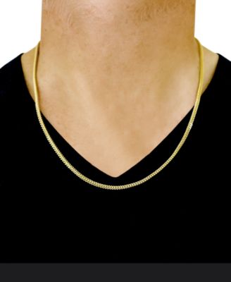 22" Franco Chain Necklace (1-7/8mm) in 14k Gold