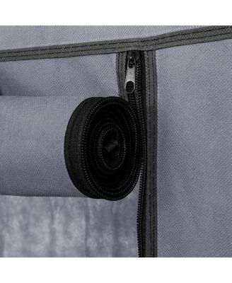 7-Tier Portable Shoe Rack with Fabric Cover for Organized Shoe Storage and Closet Organization