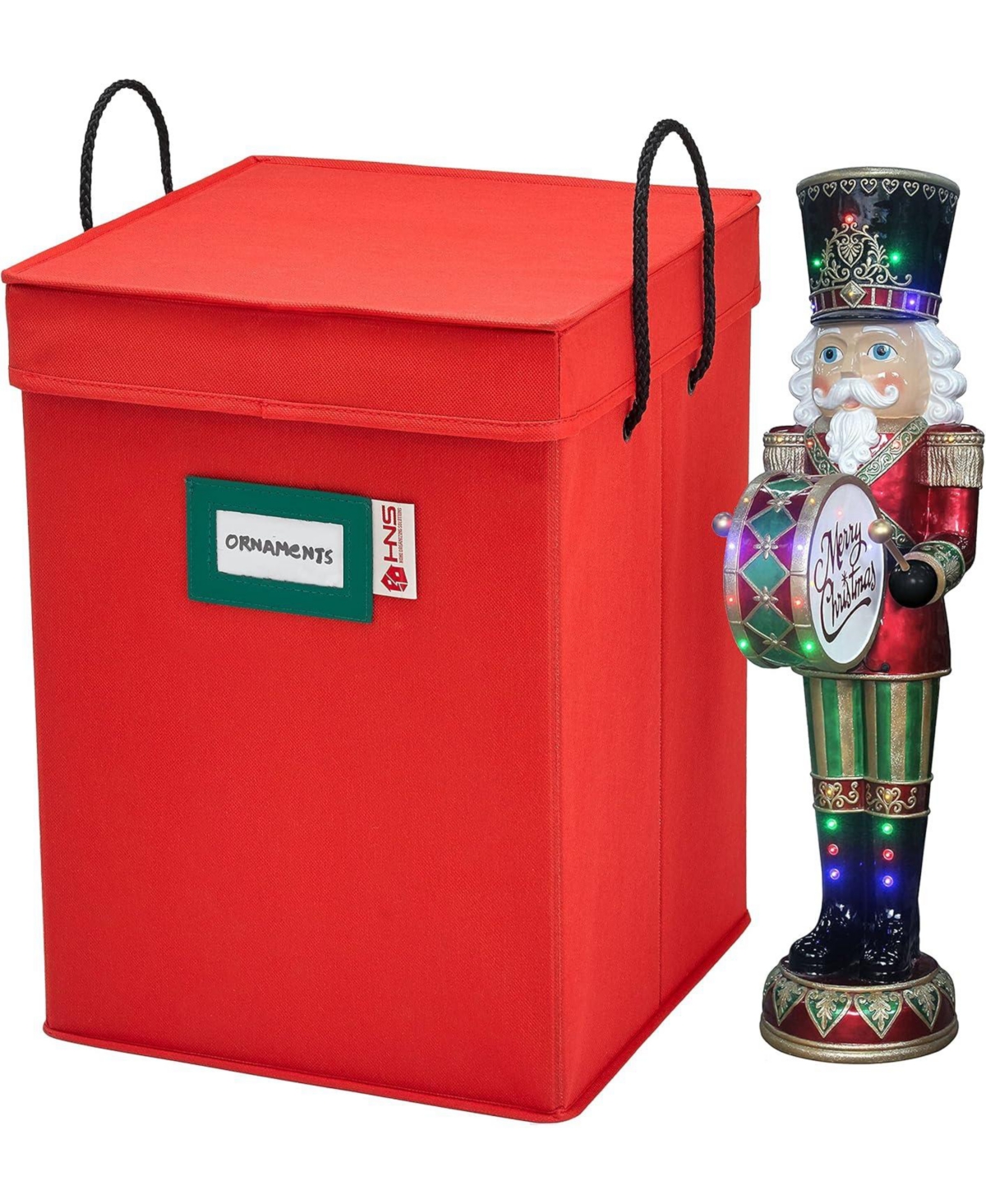 Nutcracker and Figurine Collectible Storage Box - Store up to 9 pc of 16 inch - Charcoal