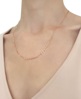 20" Mirror Link Chain (1-1/2mm) in 14K Gold