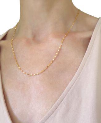 20" Mirror Link Chain (2mm) in 14K Gold