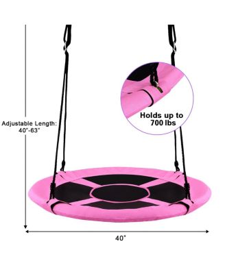 40 Inch Flying Saucer Tree Swing Indoor Outdoor Play Set