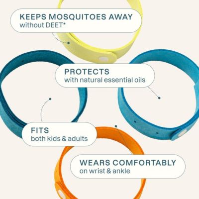 Mosquito Repellent Bracelets - Microfiber - 10 Pack