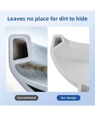 Two-Piece Elongated Toilet - 19" Bowl Height, Standard Seat Included,Top Double Button