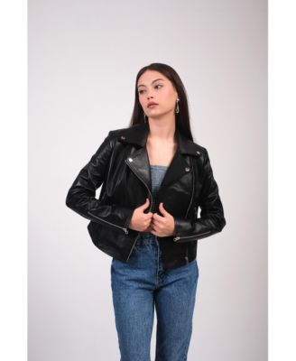 Women's Leather Jacket, Black