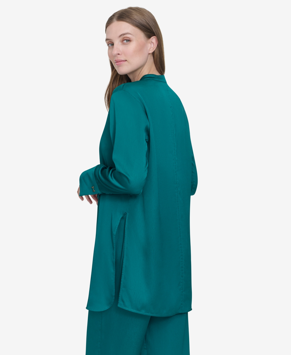 Halston Women's Band-Collar Blouse