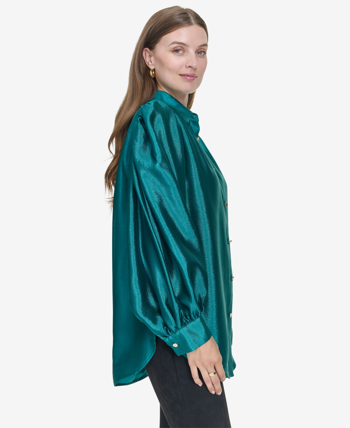Halston Women's Blouson-Sleeve Blouse