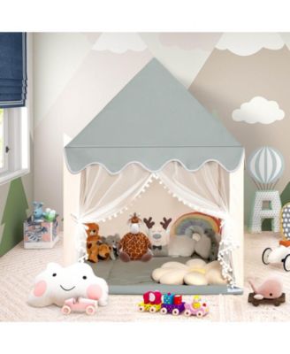 Kids Large Play Castle Fairy Tent with Mat