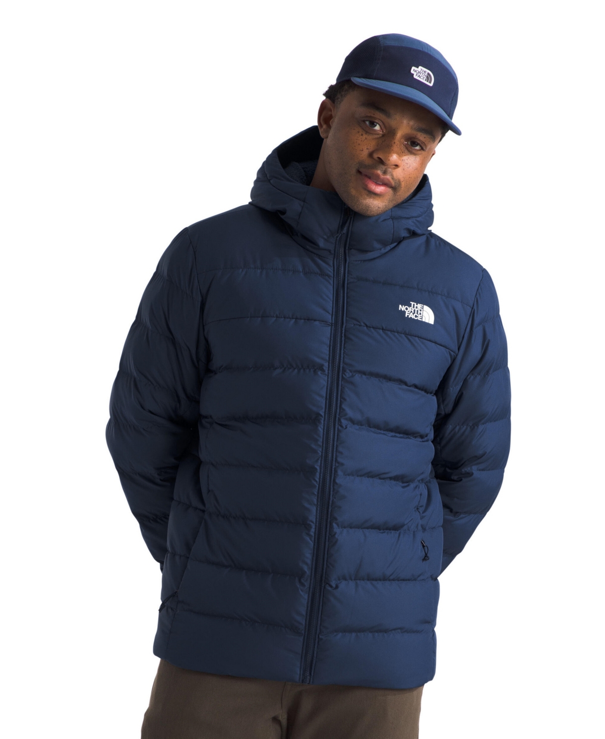 The North Face Men's Aconcagua 3 Sherpa Lined Full Zip Hoodie Puffer Jacket