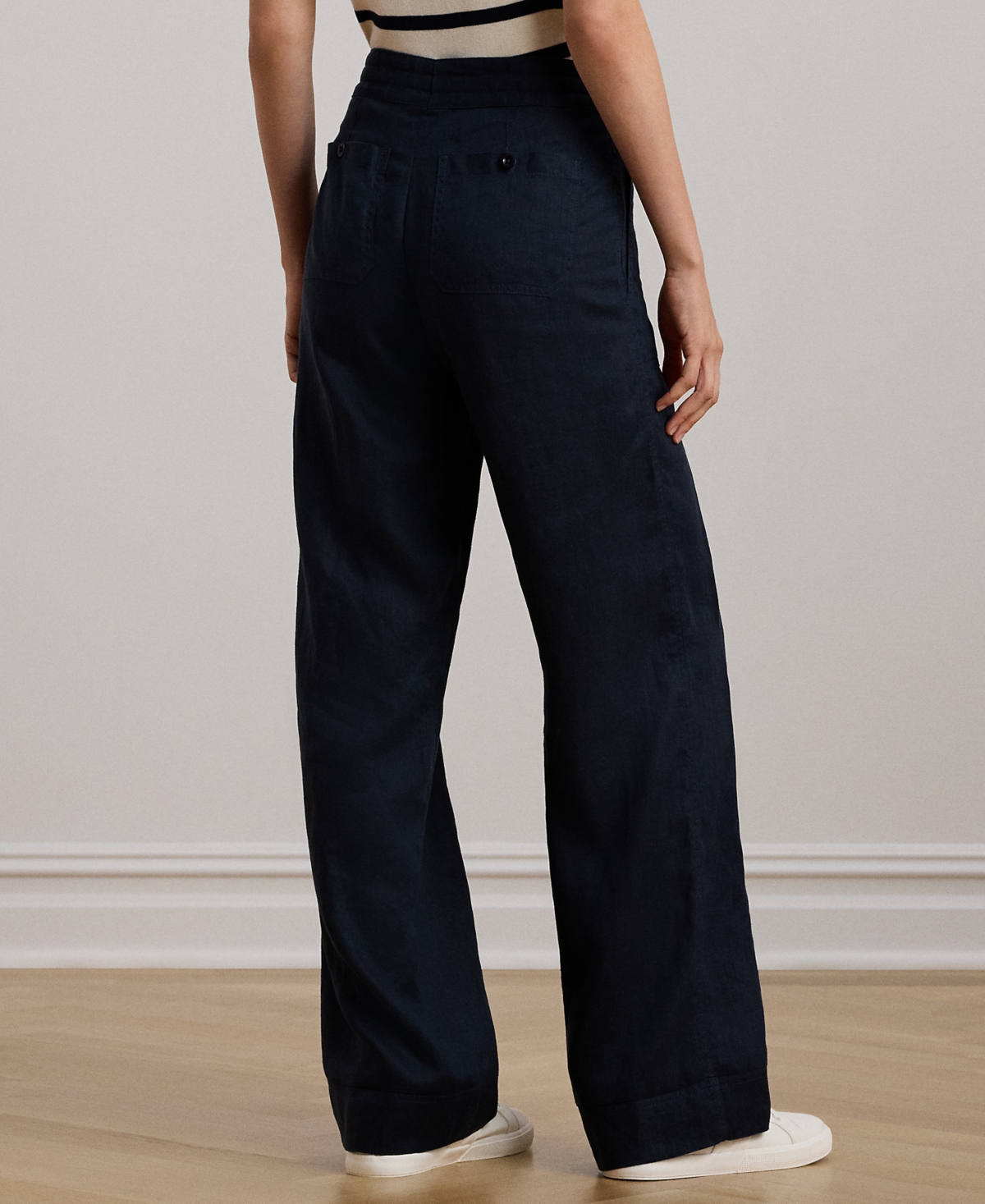 Lauren Ralph Lauren Petite Wide-Leg Linen Pants