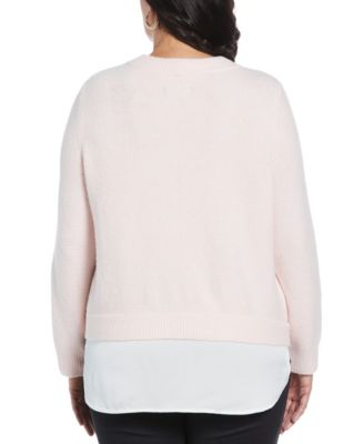 Plus Size Layered Sweater