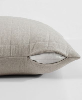 CLOSEOUT! Melange Flannel Sham Pair, European