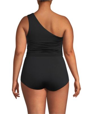 Women's Ruched One Shoulder Midkini Top