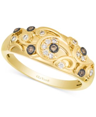 Le Vian - Nude Diamond & Chocolate Diamond Ring (1/6 ct. t.w.) in 14k Honey Gold