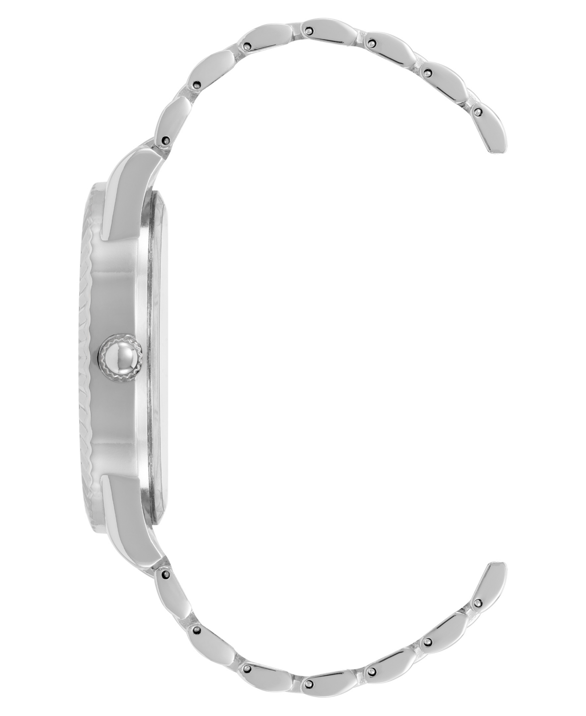 Steve Madden Men's Coin Edge Turquoise and Silver-Tone Alloy Metal Watch, 44mm