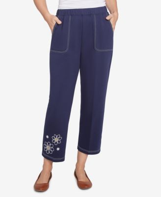 AFENDS Womens Moon - Terry Pant - Blue Daisy
