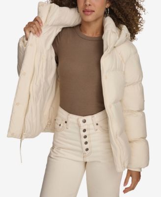 Women's Quilted Hooded Puffer Jacket