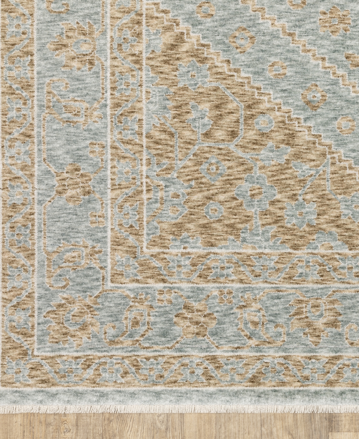Oriental Weavers Echo Ech03 2'3"x7'6" Runner Area Rug In Beige