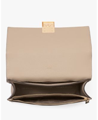 Deco Small Pebbled Leather Chain Shoulder Bag