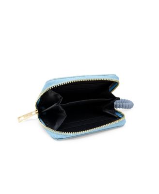 Girls Sequin Heart Spiral Strap Wallet, Blue