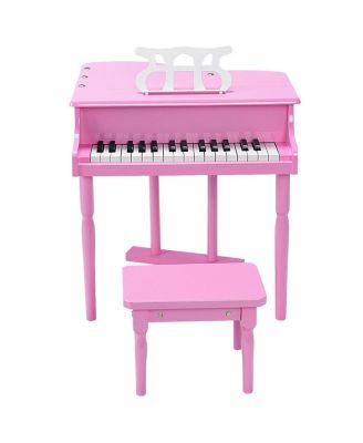 Musical Instrument Toy 30-Key Children Mini Grand Piano with Bench