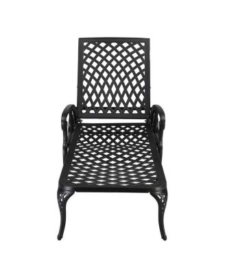 Adjustable Cast Aluminum Lying Bed for Courtyards Stylish and Comfortable Outdoor Relaxation