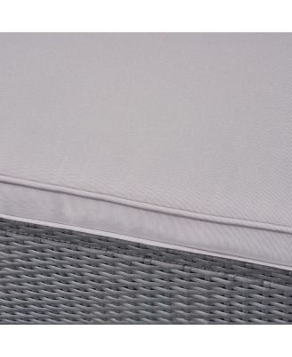 Stylish 3-Seater Outdoor Sofa Wicker with Water-Resistant Cushions