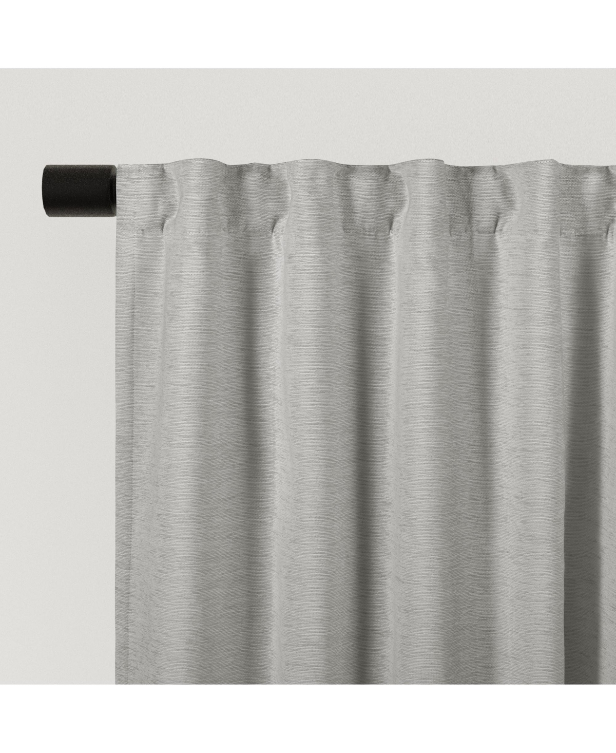 Awesome Home Chenille Solid Room Darkening Back Tab Curtain Panel, 52