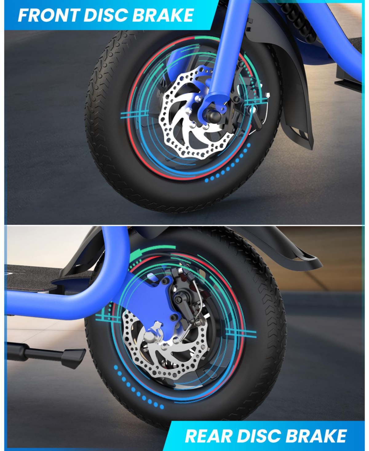 Gyroor 450W Electric Scooter with Seat for Adult, 12 inch Commuter Electric Scooter with Basket - up to 21 Miles 15.5MPH