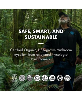 Stamets 7 - 7 Species Blend - Mushroom Supplement for Immune Support - Includes Royal Sun Blazei, Cordyceps, Reishi, Maitake, Lion's Mane, Chaga & Mesima