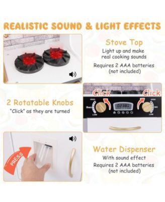 Pretend Play Kitchen with Utensils for Kids Aged 3+