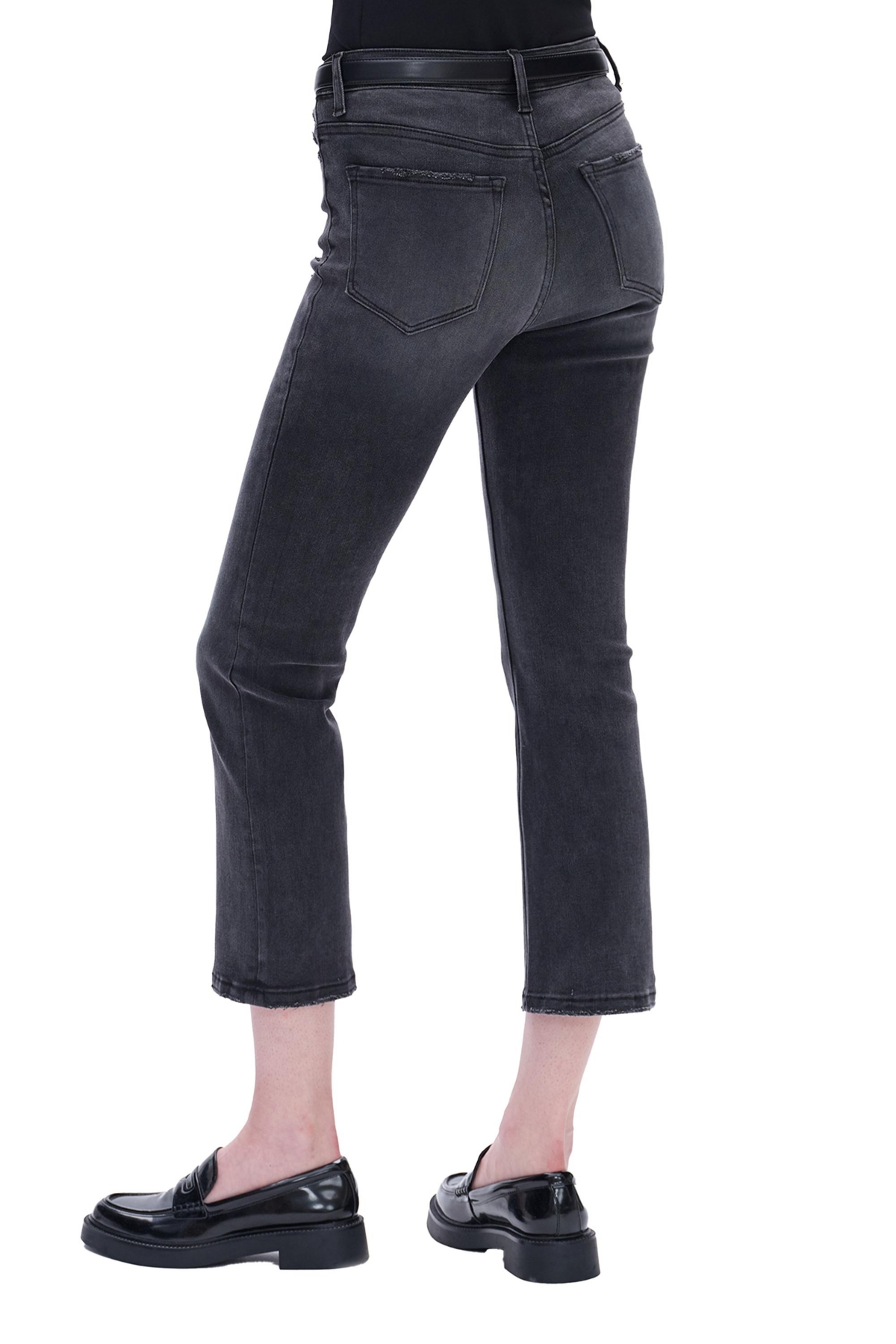 BAYEAS WOMEN'S ELAINE HIGH RISE CROP FLARE JEANS 