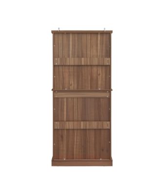 4-Door Cabinet with Drawer and Shelves