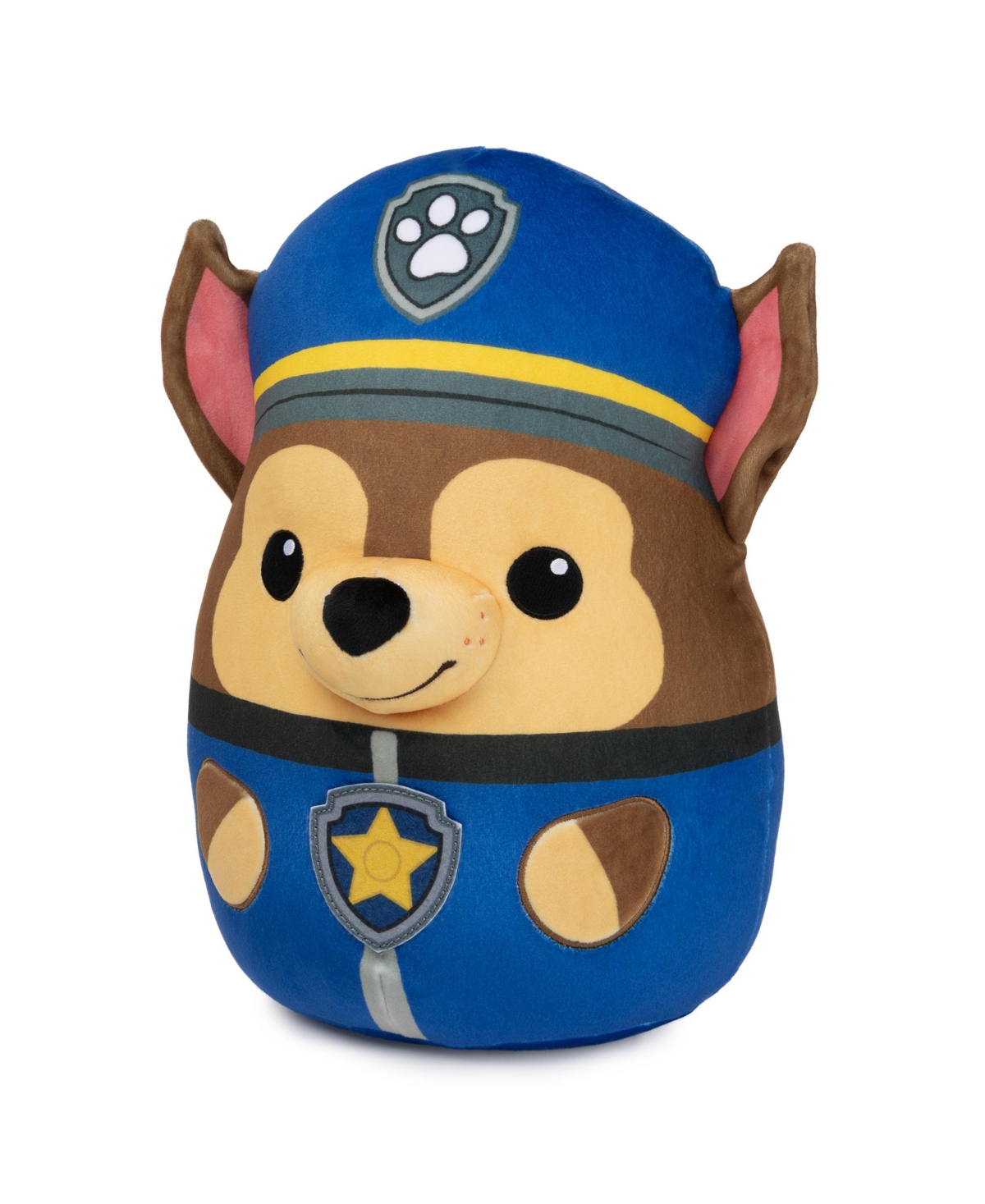 PAW PATROL CHASE SQUISH PLUSH, OFFICIAL TOY FROM THE HIT CARTOON, SQUISHY STUFFED ANIMAL 