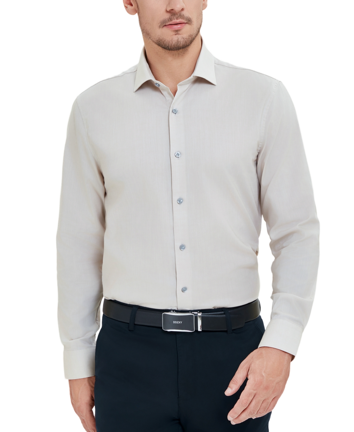 Perry Ellis Men's Modern-Fit Lux Twill Solid Dress Shirt
