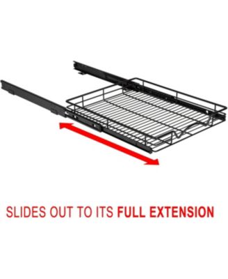 Black Pull Out Cabinet Organizer 17 x 21 In