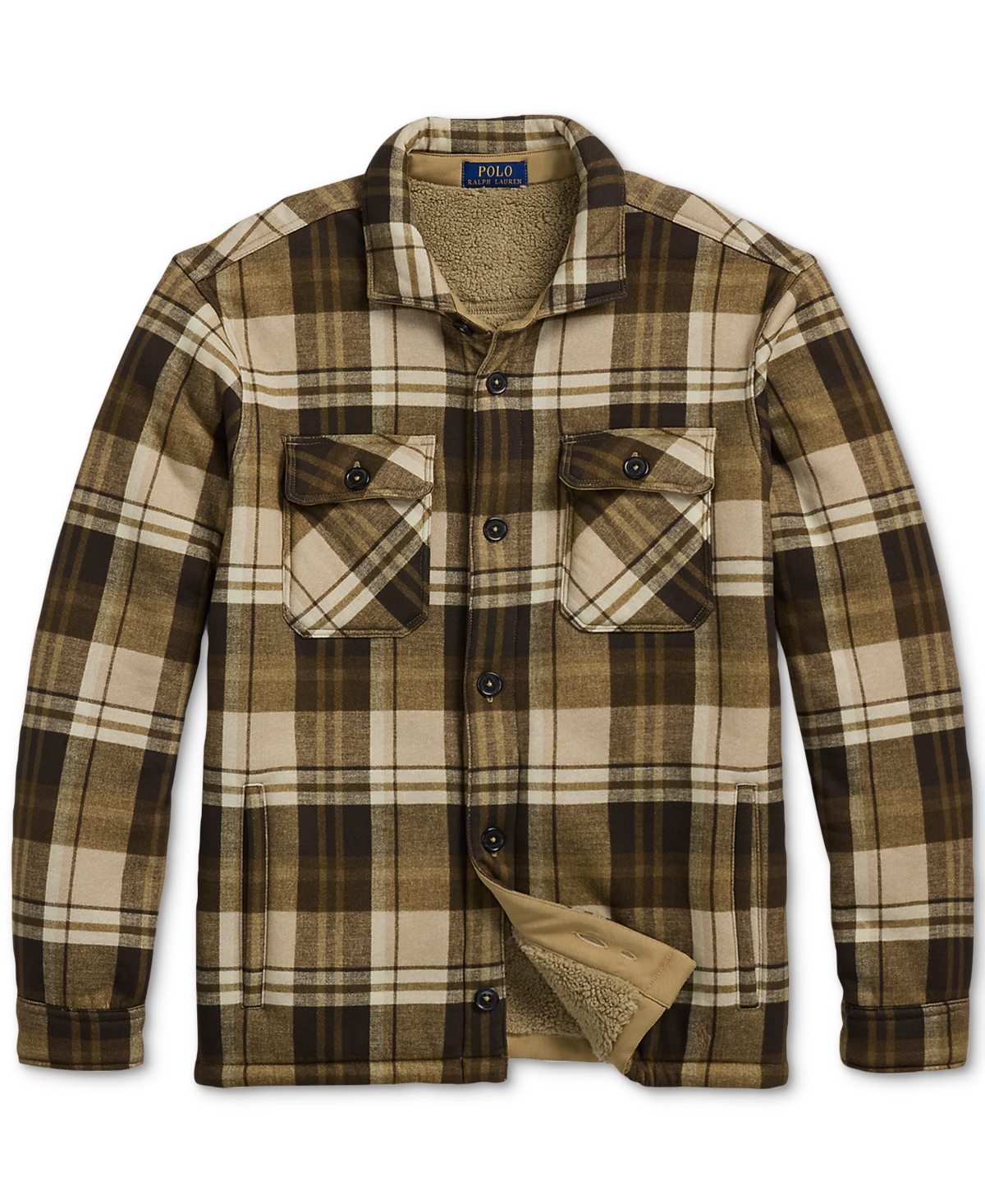 Polo Ralph Lauren Men's Plaid Fleece Shirt Jacket