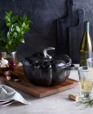 Enameled Cast Iron 3.5-Qt Pumpkin Dutch Oven